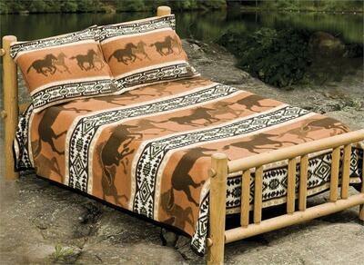 Sedona Horses Blanket Bed Coverlet #4930