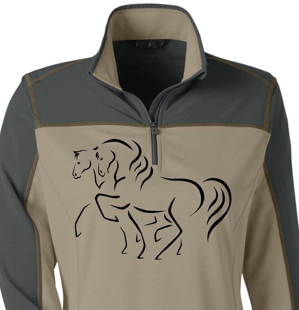 Maestro Duo Ladies Performance 1/4 Zip 2-tone pullover  #A30P4