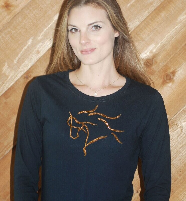 Dream Horse Silver  or Gold  Rhinestone Studded Collection #A993H