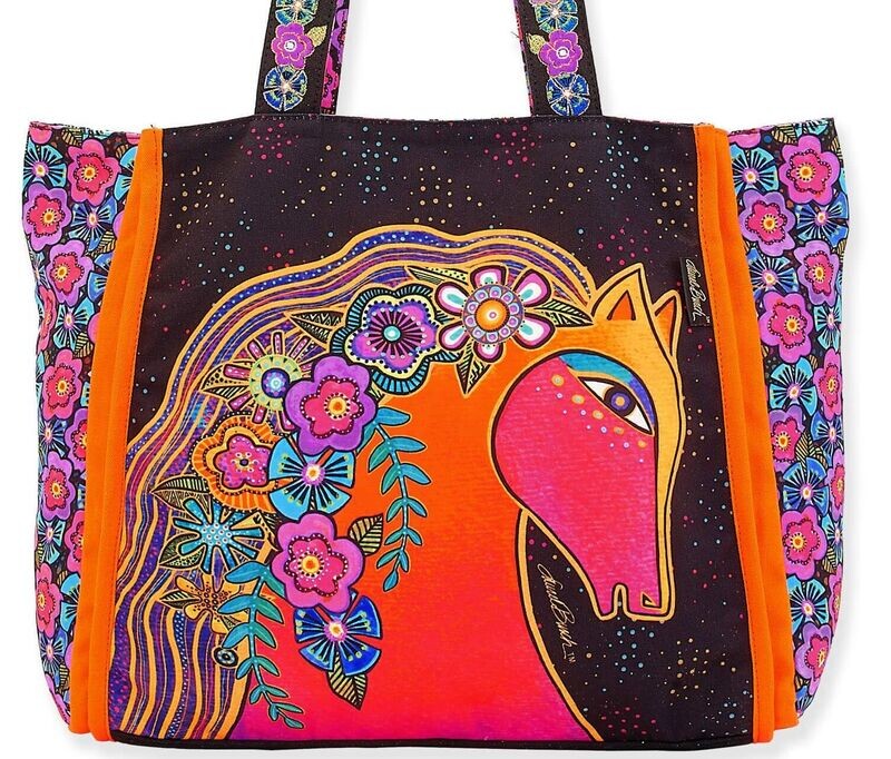 Festival Mare 18" Canvas Tote bag  by Laurel Burch #145CB