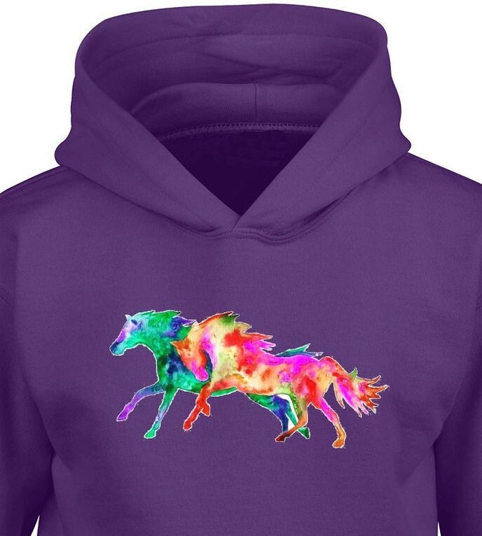 Pastel Horses Youth Tee or Hoodie #AM22YH
