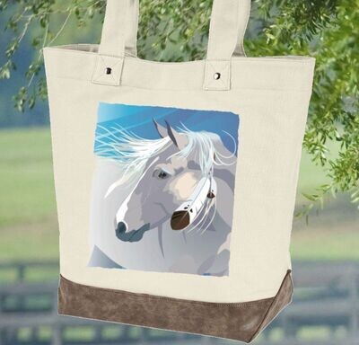 Dakota Pony 15” Voyager Tote Bag #AT5B