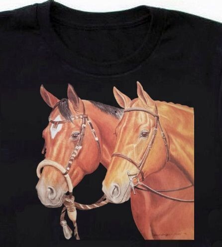 English & Western Quarter Horse wearable Art T-shirt- Sweatshirt or Hoodie #A755