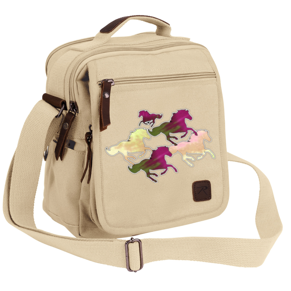 Colorful Herd  Canvas Cross Body Bag #AM22T