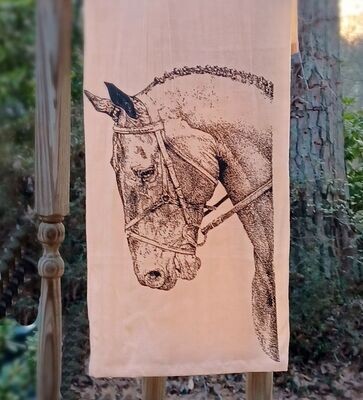 English Horse Portrait Flour Sack Towel #A96FS