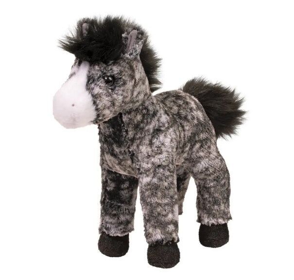 9"  "Adara" Plush Dapple Grey Cuddle Plush Pony #4282