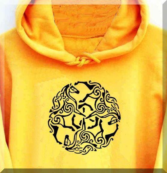 Celtic Horse Circle Applique  Collection #A9714