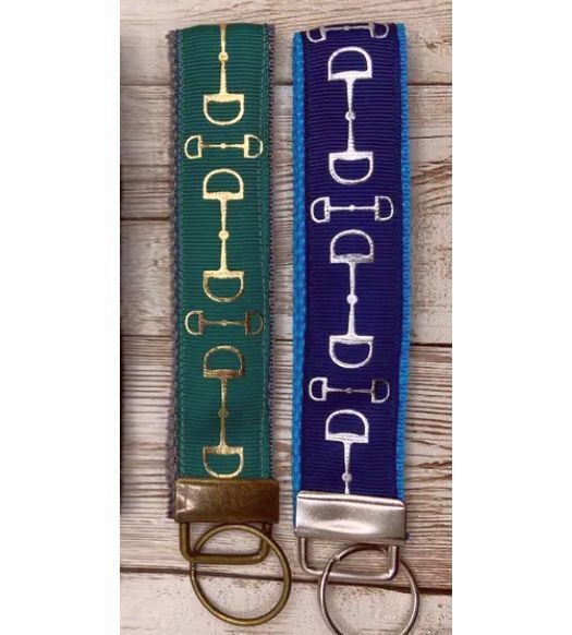 Snaffle Bit Ribbon Key chain #D16KJ