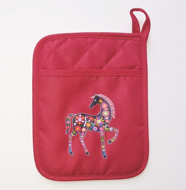 Floral Pony Pot Holder #A479