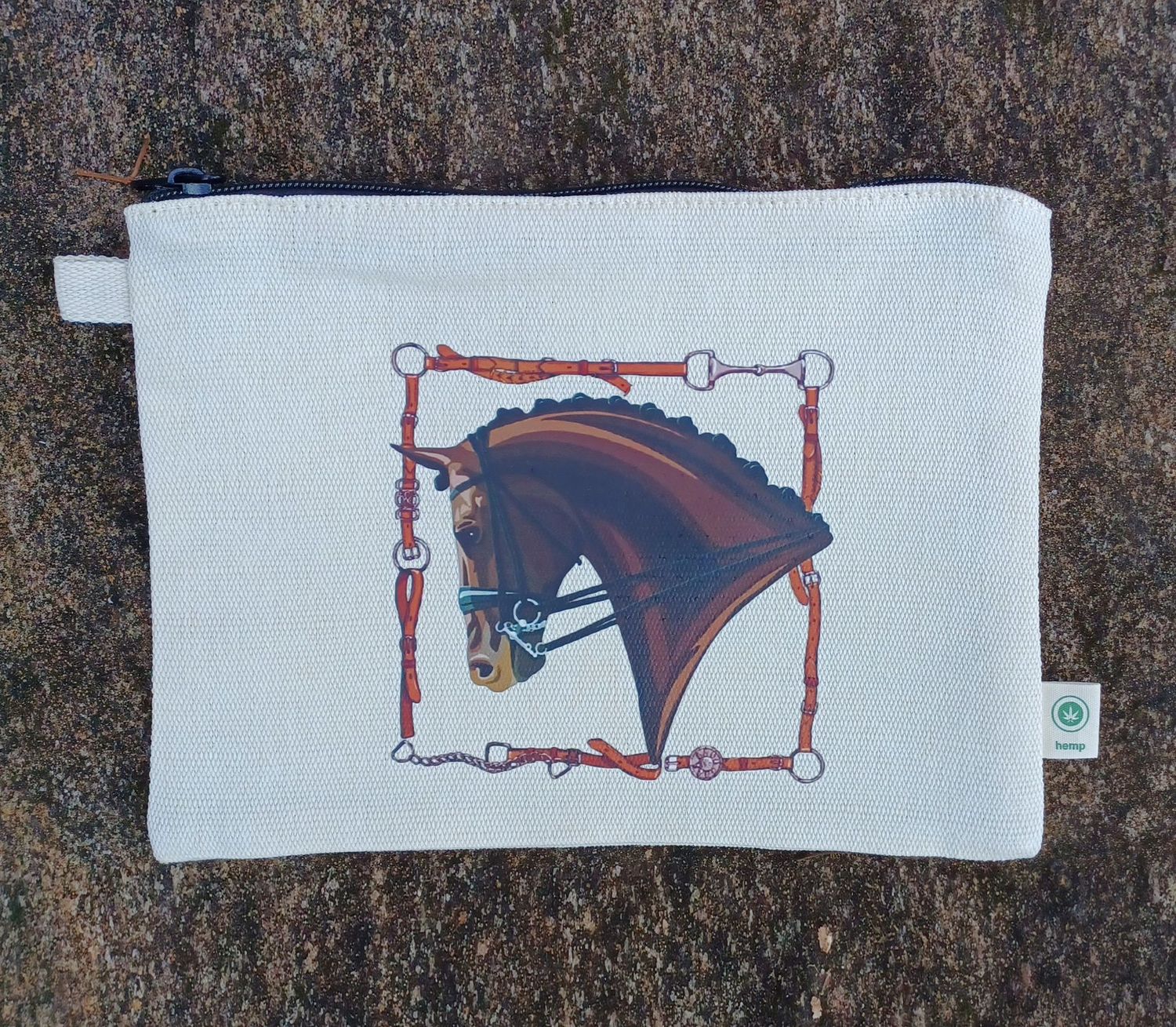 Bits & Reins Horse Cosmetic/Makeup  Bag # A71C