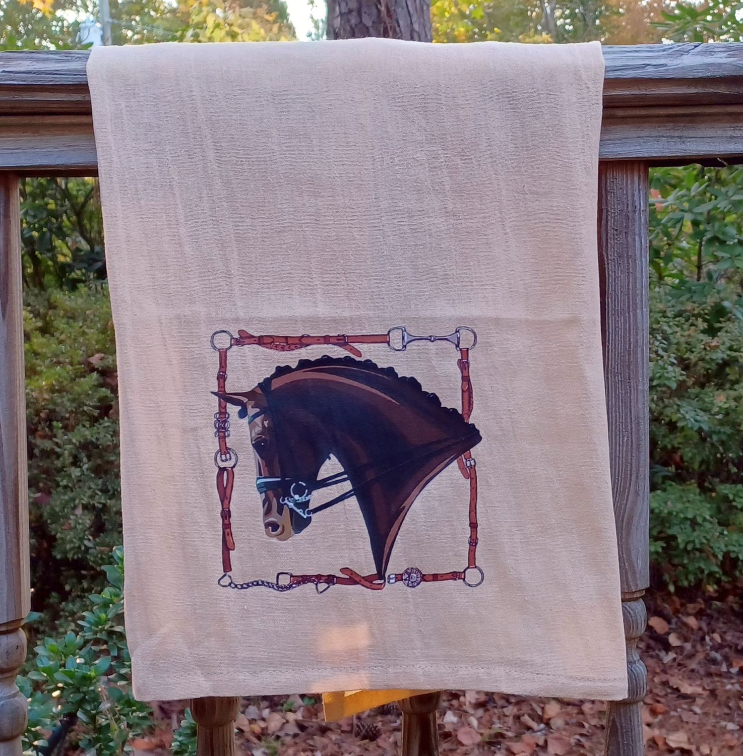 Bits & Reins Horse Flour Sack Towel #AT1F