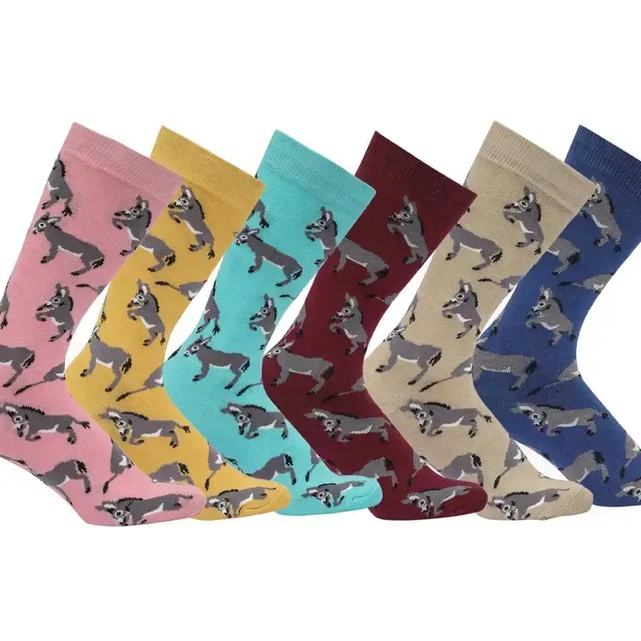 Delightful Donkey Herd  Adult Knee High Socks  #AW2DK