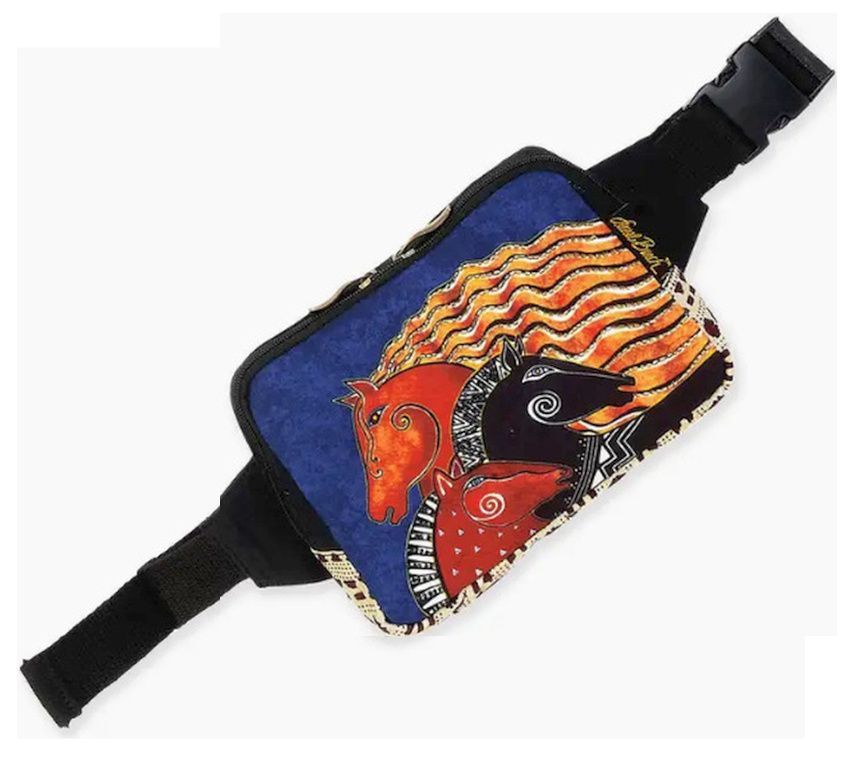 Midnight Mares Neoprene Crossbody Wrap And Belt Bag by Laurel Burch #145CW
