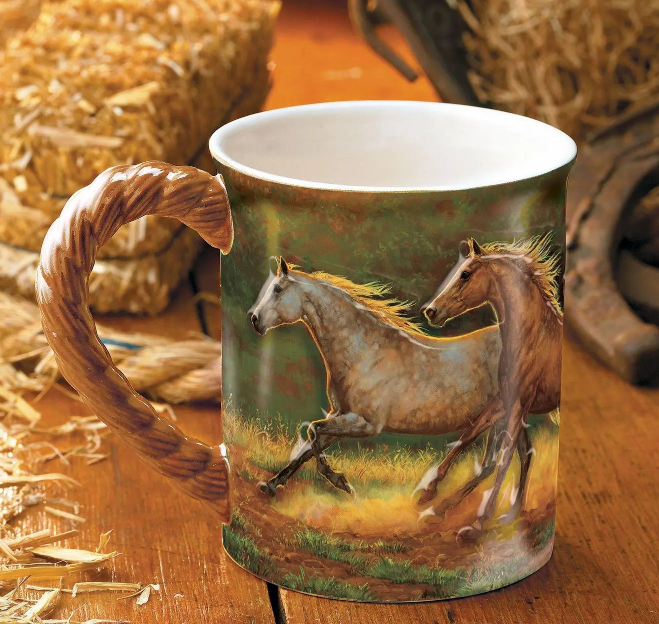 Gold Dust  16oz sculptured mug by Chriss Cummings