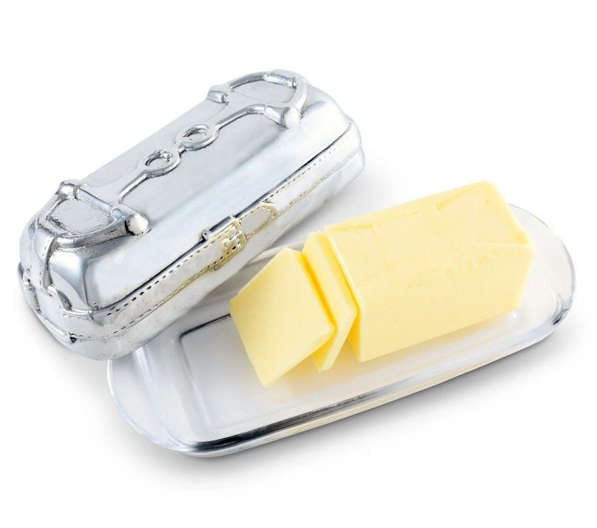 Snaffles  Polished Aluminum Butter Dish  by Arthur Court #PP06