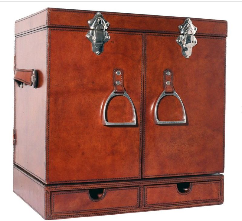 Equestrian Leather Complete  19" Compact Field Bar Case #PP325