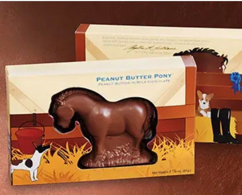 Milk Chocolate Peanut Butter Pony  in Stall Gift Box #C99 Milk Chocolate Peanut Butter Pony  in Stall Gift Box #C99