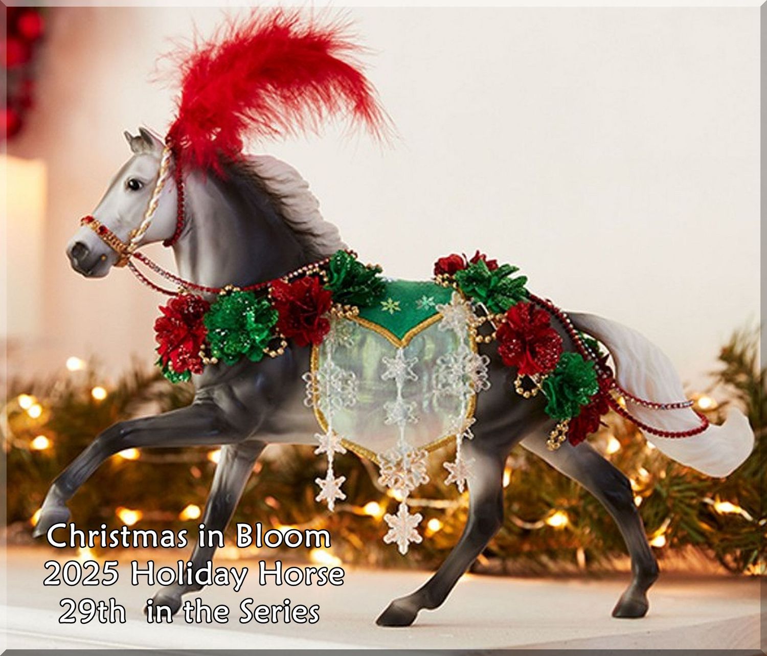 Breyer Horses 2025 Holiday Horse  Christmas in   Bloom