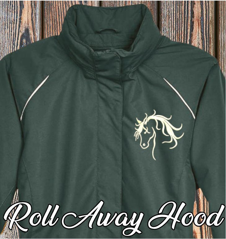 Valentino Embroidered Fleece-Lined All-Season  Ladies Forest  Jacket #A93K Valentino Embroidered Fleece-Lined All-Season  Ladies Forest  Jacket #A93K