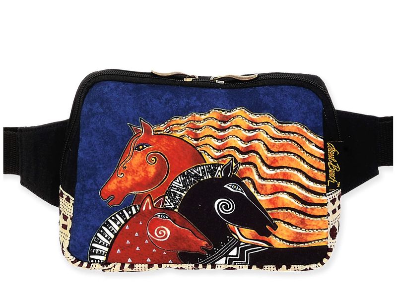 Midnight Mares Neoprene Crossbody Wrap And Belt Bag by Laurel Burch #145CW