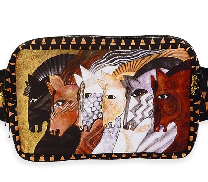 Moroccan  Mares Neoprene Crossbody Wrap And Belt Bag by Laurel Burch #145CM