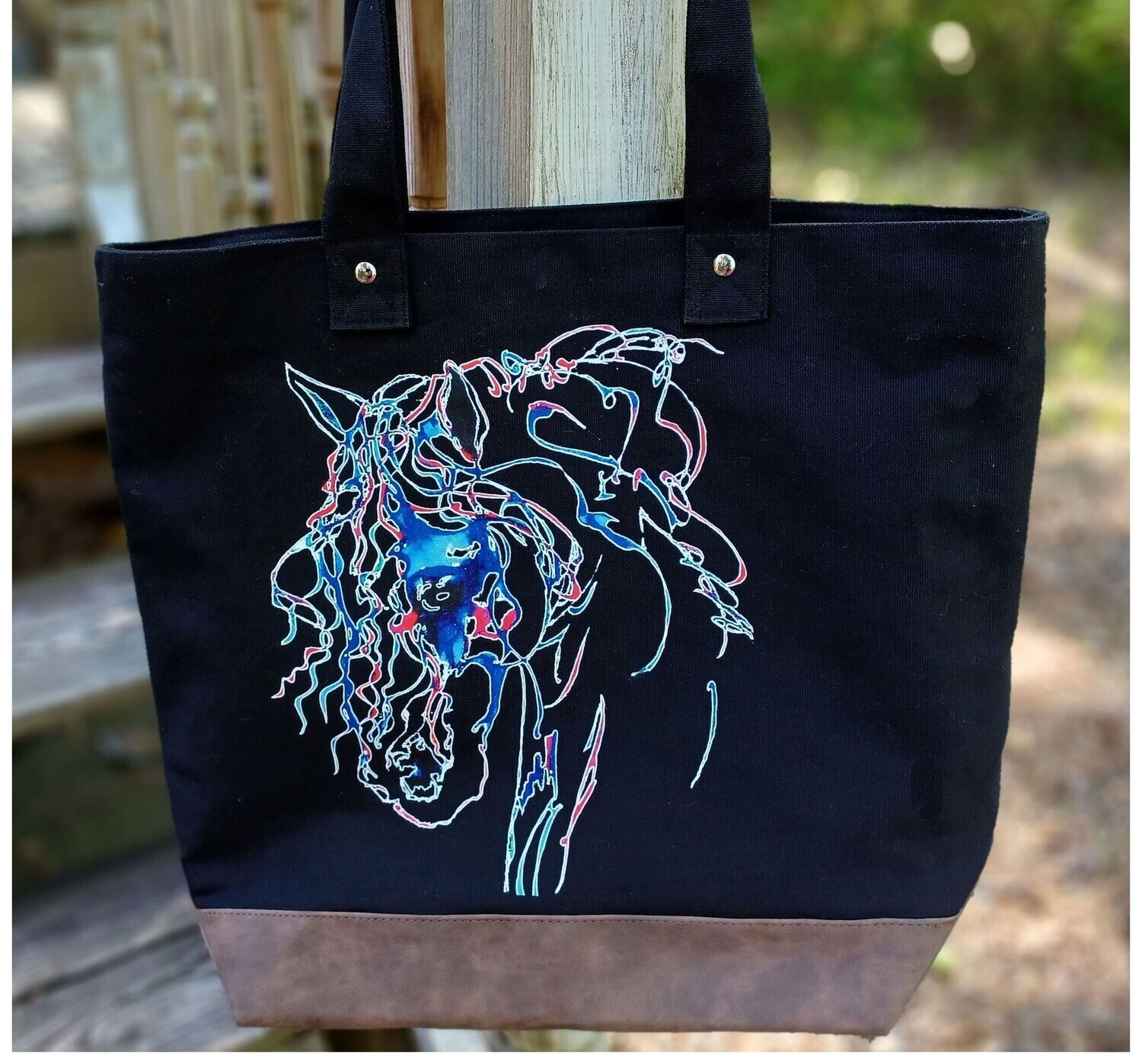 Brioso Horse Art 15” Voyager  Tote Bag  #528TB