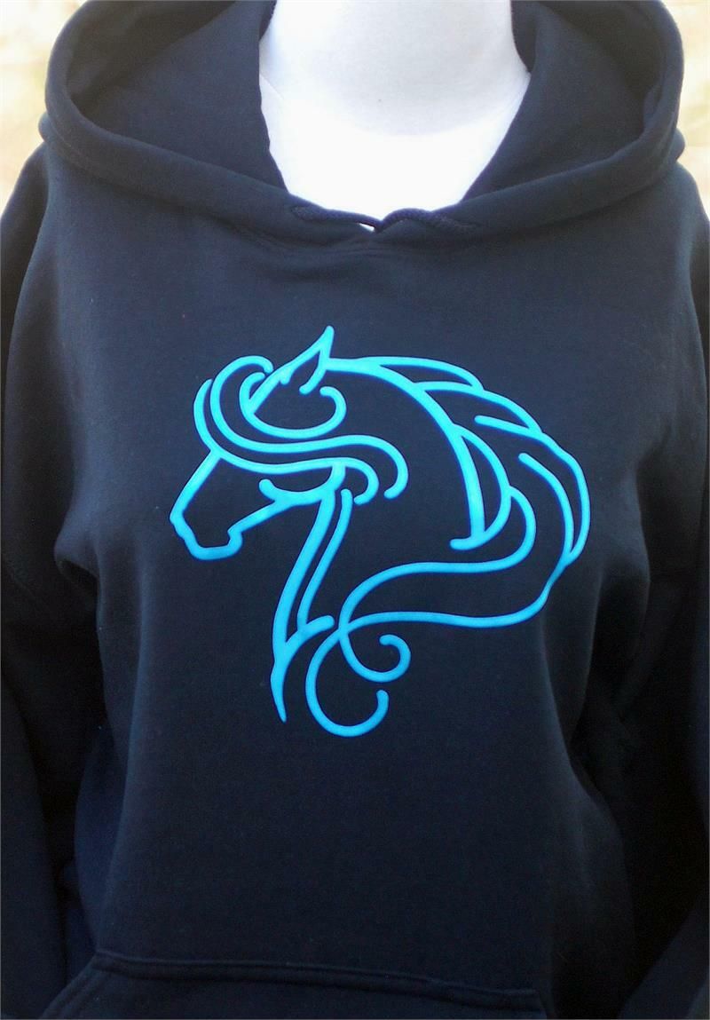 Sebastian Horse Art Black Tee- Sweatshirt & Hoodie #A76SB Sebastian Horse Art Black Tee- Sweatshirt & Hoodie #A76SB