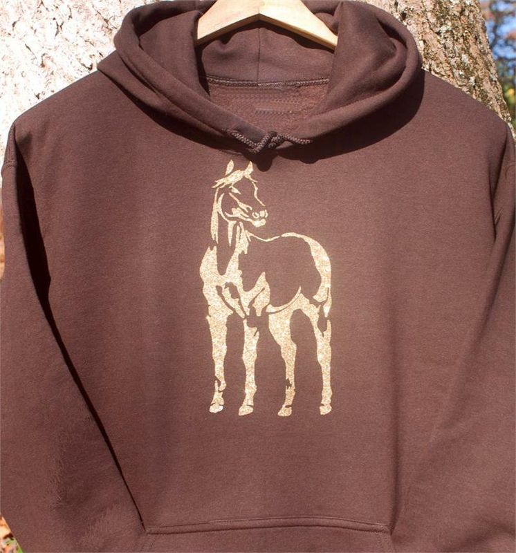 American Quarter Horse Gold Glitter Collection #A828 American Quarter Horse Gold Glitter Collection #A828