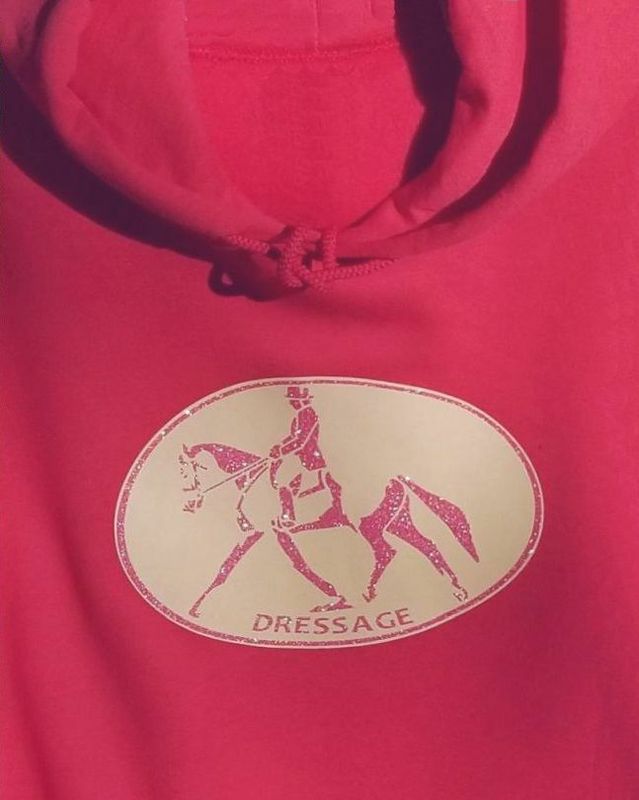 Dressage Glitter Art Unisex Hoodie #AT62D Dressage Glitter Art Unisex Hoodie #AT62D