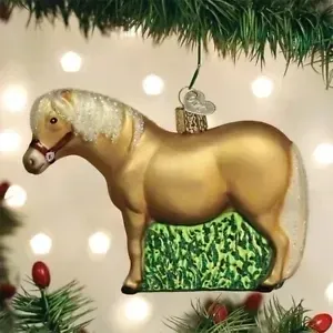 Old World Hand Blown Shetland Pony Ornament #953ST Old World Hand Blown Shetland Pony Ornament #953ST