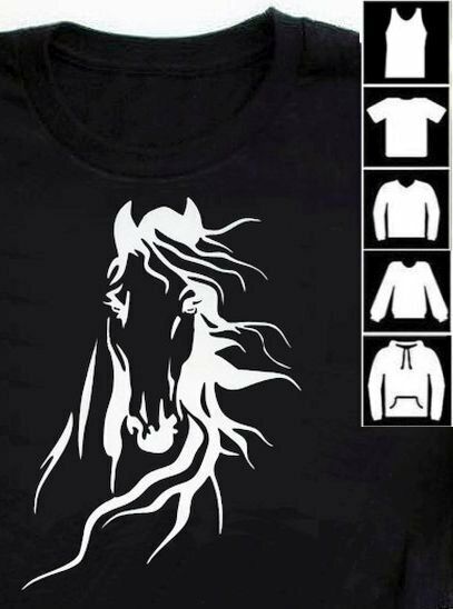 Dante Horse Art in White Collection #AM4C Dante Horse Art in White Collection #AM4C