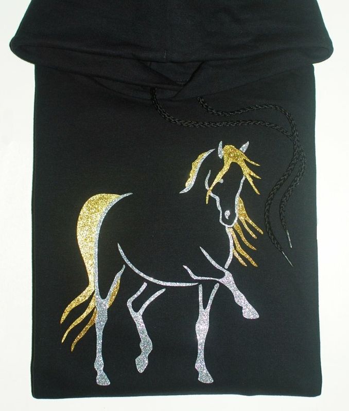 Destina Horse Art 2 Tone Glitter Black Collection #AT38G Destina Horse Art 2 Tone Glitter Black Collection #AT38G