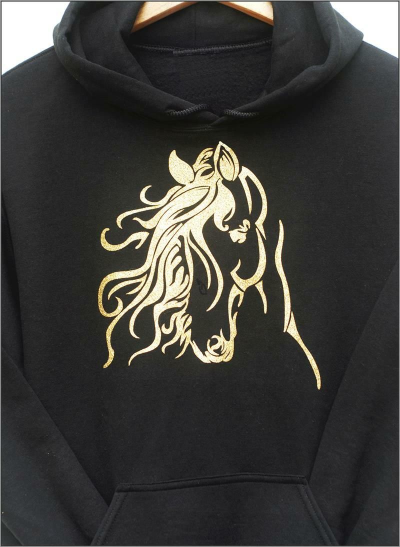 Adonis Horse Art Glitter Black Collection #A97GL Adonis Horse Art Glitter Black Collection #A97GL