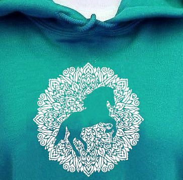 Mandala Rearing Horse Art Collection #A972D Mandala Rearing Horse Art Collection #A972D