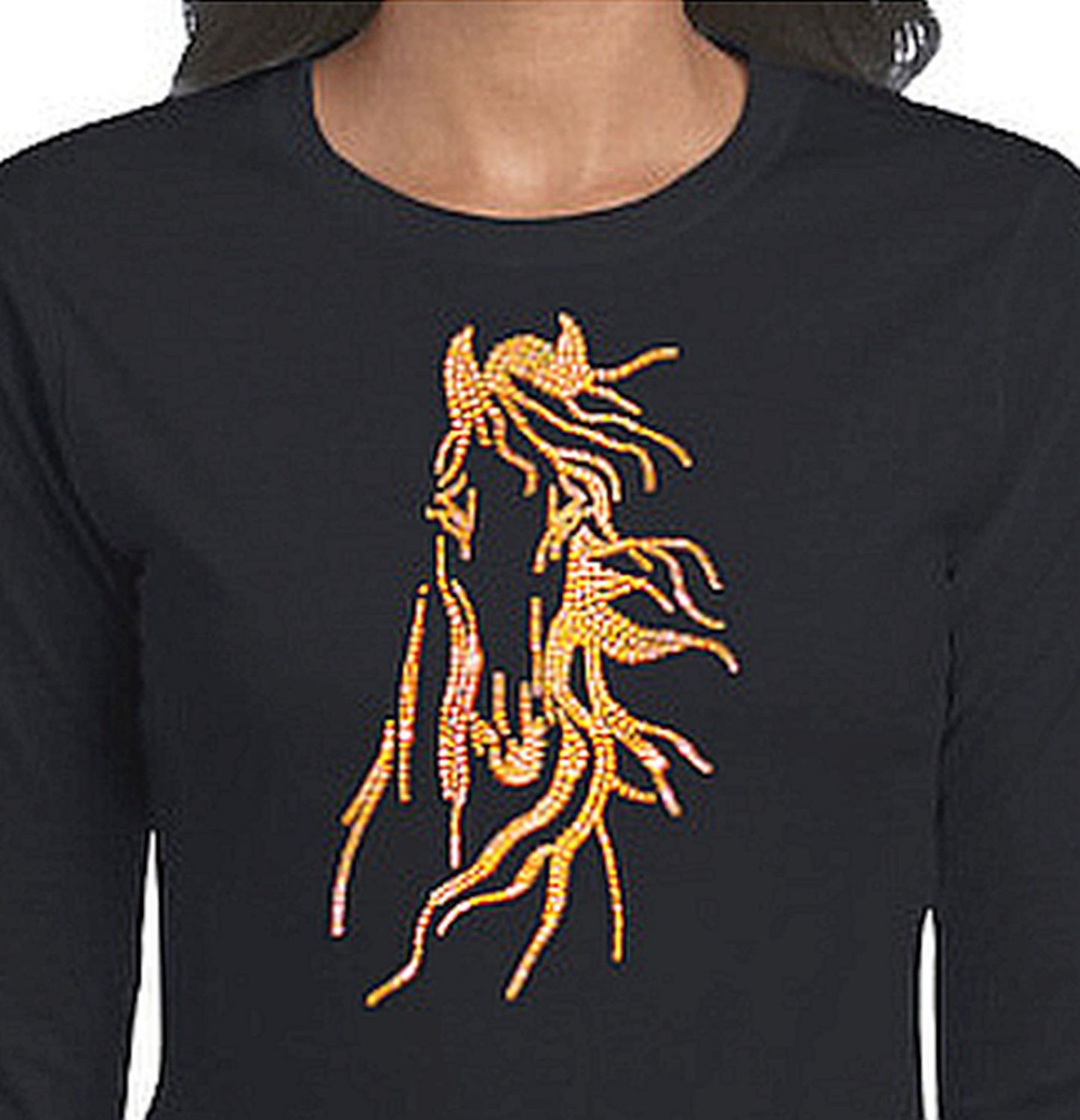 Rhinestudded Dante Horse Art Collection #A827G Rhinestudded Dante Horse Art Collection #A827G