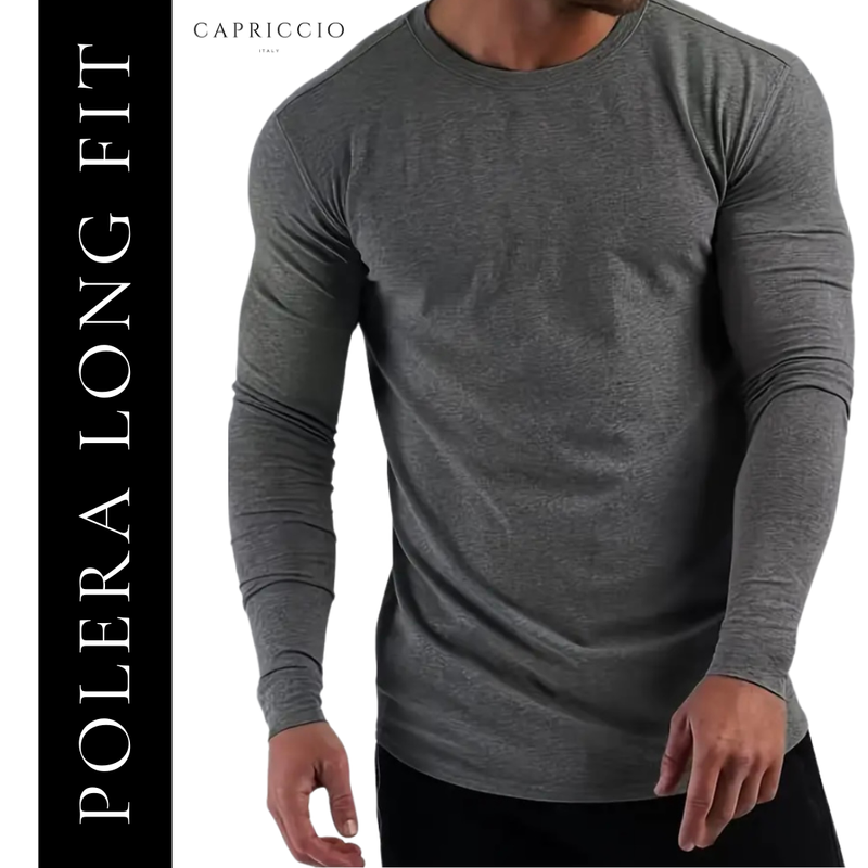 POLERA LONG FIT MANGA LARGA