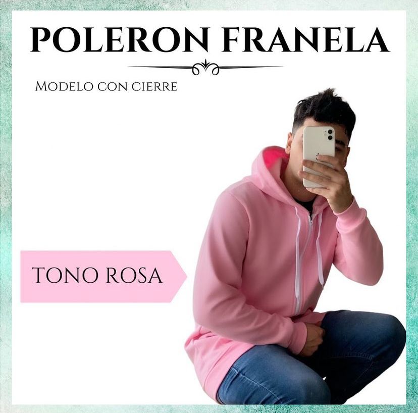 POLERON FRANELA CON CIERRE