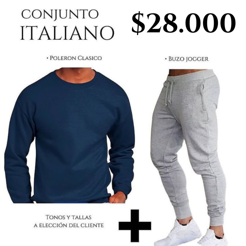 CONJUNTO ITALIANO (Poleron + Buzo) CONJUNTO ITALIANO (Poleron + Buzo)