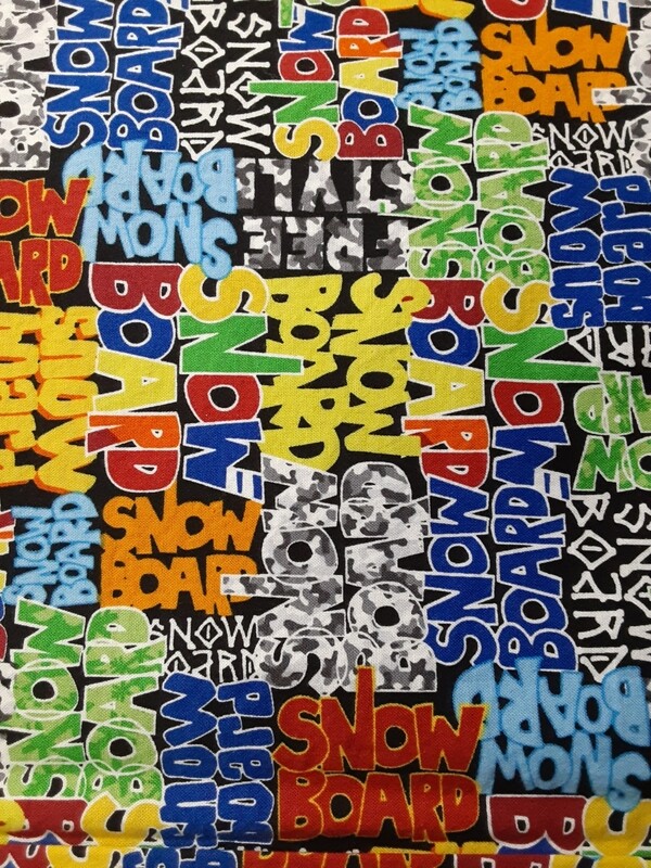  Snowboard words bucket hat