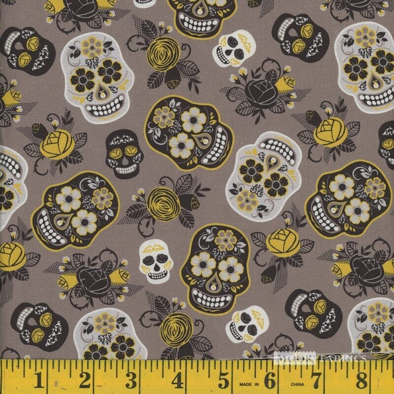 Sugar Skulls on brown