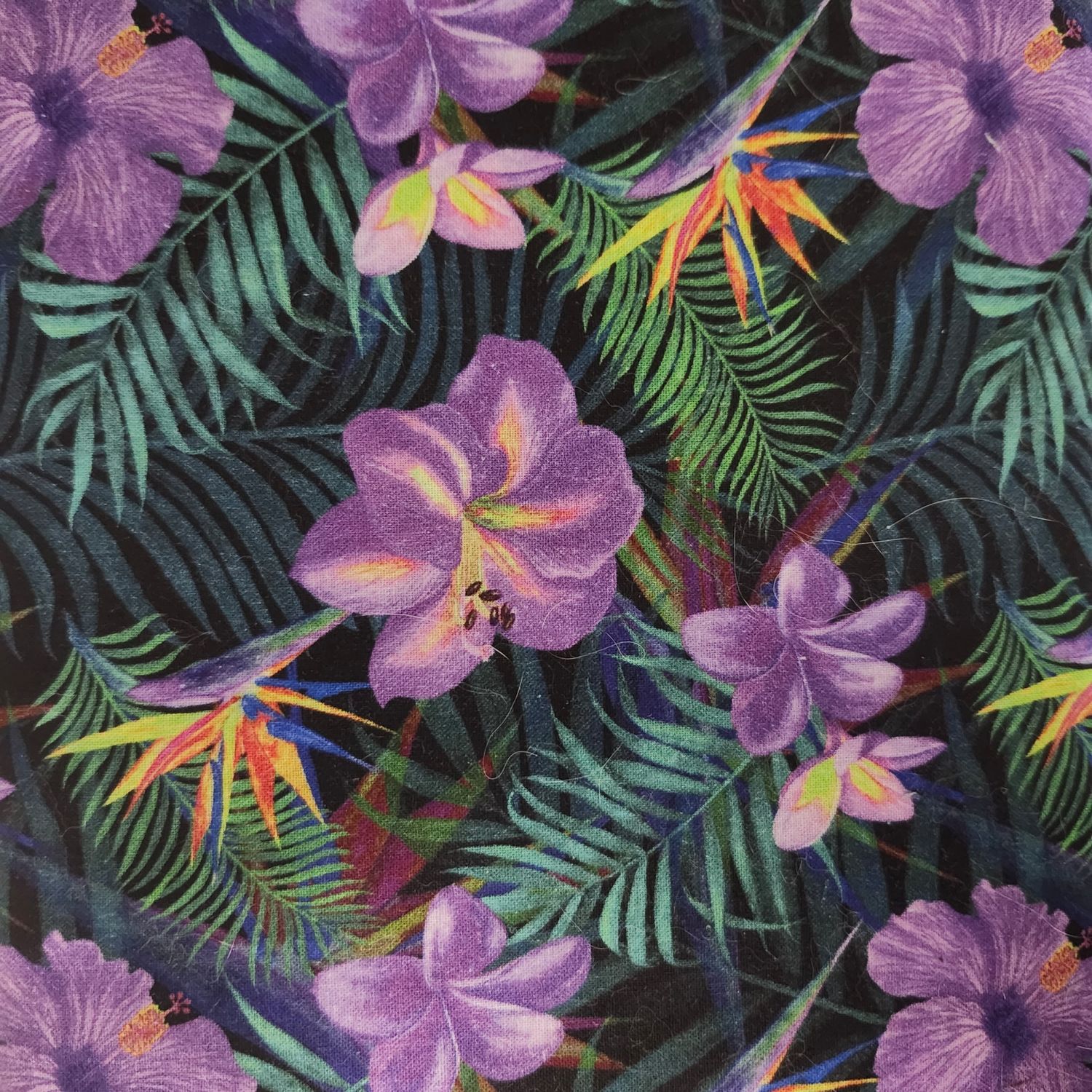 Tropical  hibiscus lilac (9"x 6 1/2" brim)