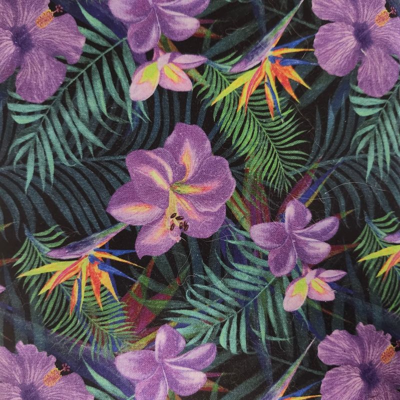 Tropical  hibiscus lilac (9"x 6 1/2" brim)