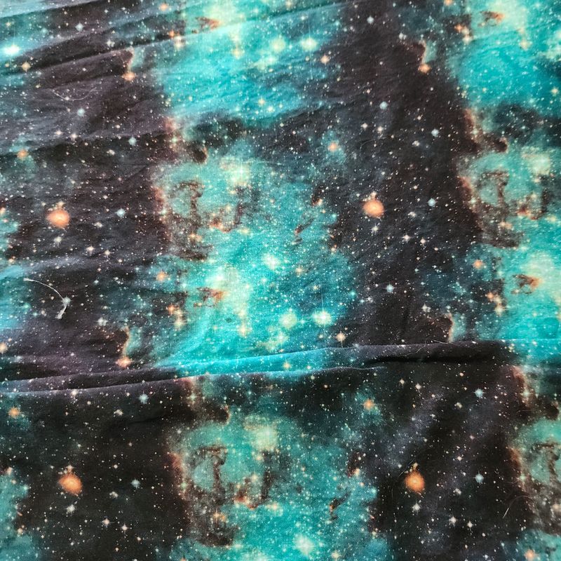 Galaxy in teal