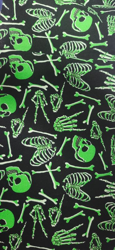 Glow in the dark skeleton bones