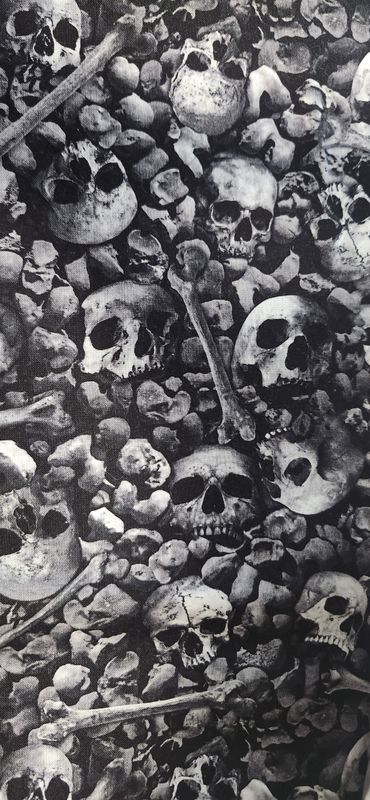 Skeleton bones graveyard