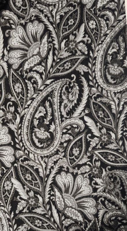 Black and white paisley