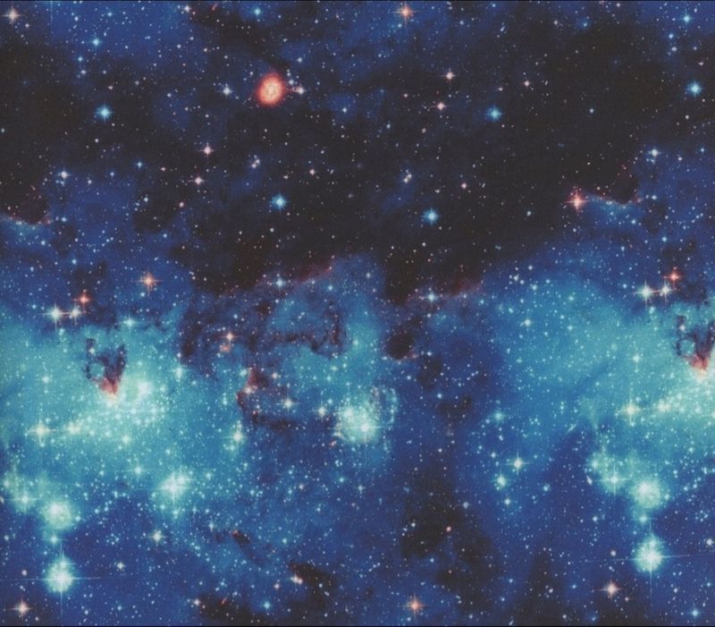 Galaxy in blue