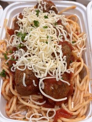 07. Italian Meatballs with Tomato Basil Sauce & Spaghetti