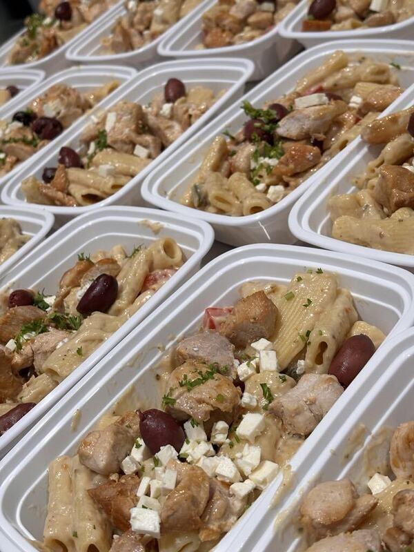 01. Creamy Greek Chicken Pasta with Feta Cheese &amp; Olives
