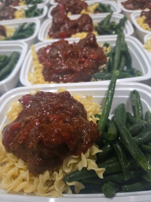 08. Hungarian Goulash with Egg Noodles and  Green Beans